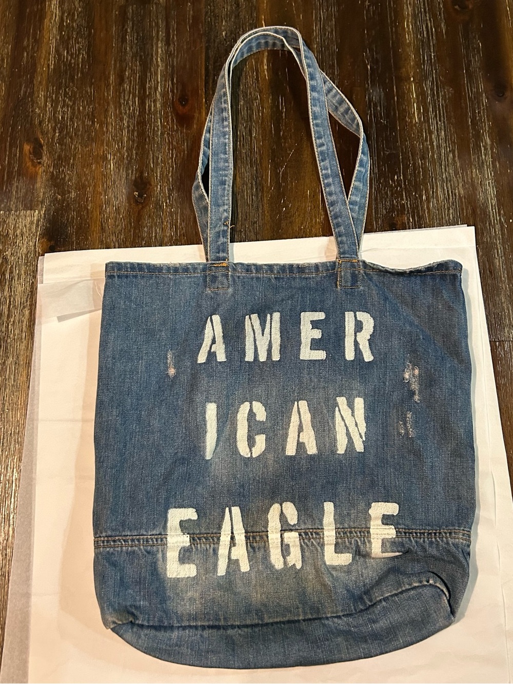 American Eagle Denim Tote Bag